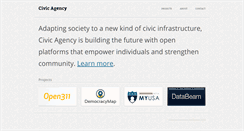 Desktop Screenshot of civicagency.org
